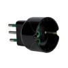 Fanton 2P+T 10A Adapter mit 10A schuko schwarz 82601-E Fanton 2P+T 10A Adapter mit 10A schuko schwarz 82601-E
