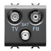 Gewiss Chorus TV+FM+SAT Steckdose schwarz GW12382 Gewiss Chorus TV+FM+SAT Steckdose schwarz GW12382