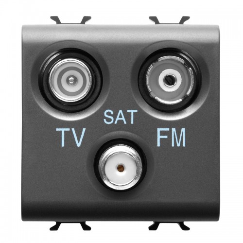 Gewiss Chorus TV+FM+SAT Steckdose schwarz GW12382 Gewiss Chorus TV+FM+SAT Steckdose schwarz GW12382