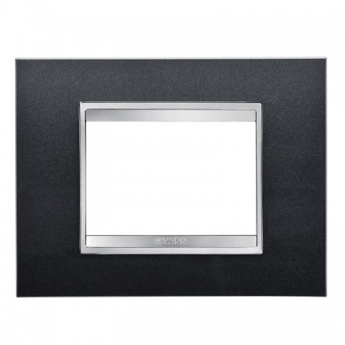 Gewiss Chorus Abdeckrahmen LUX 3P schiefrig GW16203VA Gewiss Chorus Abdeckrahmen LUX 3P schiefrig GW16203VA