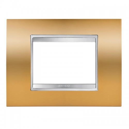 Gewiss Chorus Abdeckrahmen LUX 3P gold GW16203MO Gewiss Chorus Abdeckrahmen LUX 3P gold GW16203MO