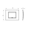 Gewiss Chorus Abdeckrahmen LUX 3P Kirschfarbe GW16203LC Gewiss Chorus Abdeckrahmen LUX 3P Kirschfarbe GW16203LC