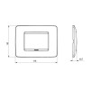 Gewiss Chorus Abdeckrahmen ONE 3P weiß GW16103TB Gewiss Chorus Abdeckrahmen ONE 3P weiß GW16103TB