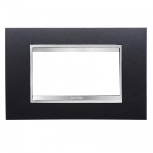 Gewiss Chorus Abdeckrahmen LUX 4P schiefrig GW16204VA Gewiss Chorus Abdeckrahmen LUX 4P schiefrig GW16204VA