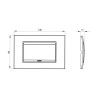 Gewiss Chorus Abdeckrahmen LUX 4P schiefrig GW16204VA Gewiss Chorus Abdeckrahmen LUX 4P schiefrig GW16204VA
