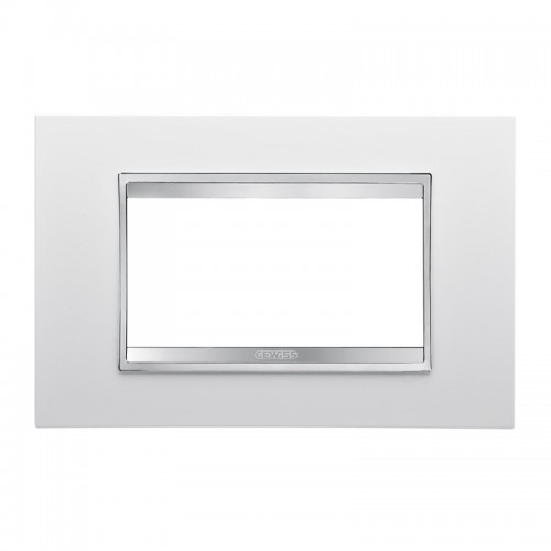 Gewiss Chorus Abdeckrahmen LUX 4P weiß GW16204TB