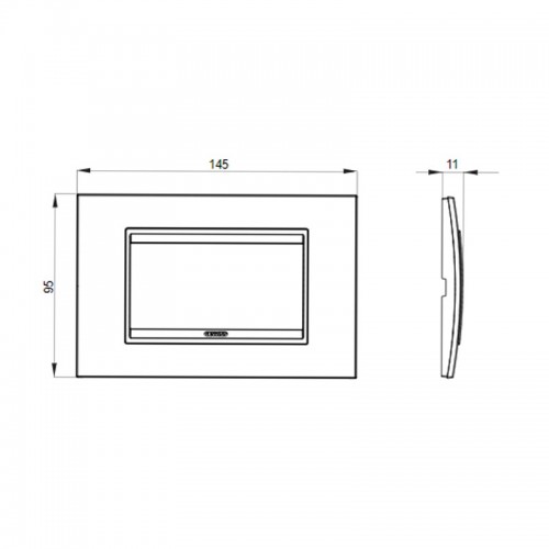 Gewiss Chorus Abdeckrahmen LUX 4P gelb GW16204MO Gewiss Chorus Abdeckrahmen LUX 4P gelb GW16204MO