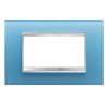 Gewiss Chorus Abdeckrahmen LUX 4P acquamarin GW16204CA Gewiss Chorus Abdeckrahmen LUX 4P acquamarin GW16204CA