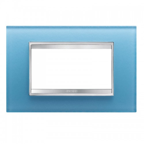 Gewiss Chorus Abdeckrahmen LUX 4P acquamarin GW16204CA Gewiss Chorus Abdeckrahmen LUX 4P acquamarin GW16204CA