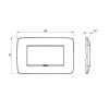 Gewiss Chorus Abdeckrahmen ONE 4P weiß GW16104TB Gewiss Chorus Abdeckrahmen ONE 4P weiß GW16104TB
