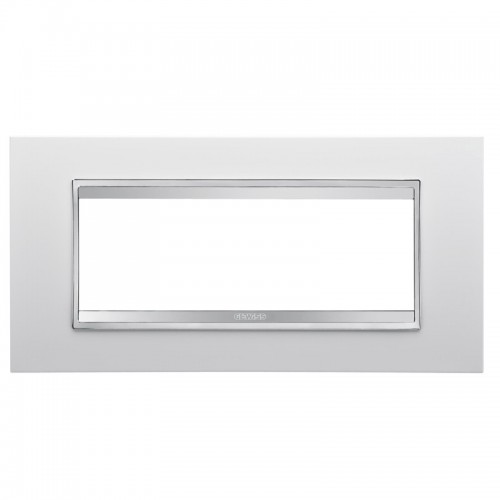 Gewiss Chorus Abdeckrahmen LUX 6P weiß GW16206TB Gewiss Chorus Abdeckrahmen LUX 6P weiß GW16206TB
