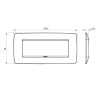Gewiss Chorus Abdeckrahmen ONE 6P weiß GW16106TB Gewiss Chorus Abdeckrahmen ONE 6P weiß GW16106TB