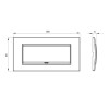 Gewiss Chorus Abdeckrahmen LUX 6P Titan GW16206VT Gewiss Chorus Abdeckrahmen LUX 6P Titan GW16206VT