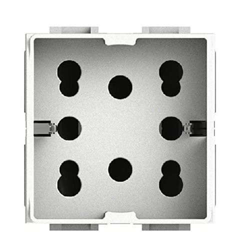 Universal Bipass- und Schuko-Steckdose 10/16A 2 Module Side 4Box Universalsteckdose für Gewiss System 4B.G20.H21 Universal Bipass- und Schuko-Steckdose 10/16A 2 Module Side 4Box Universalsteckdose für Gewiss System 4B.G20.H21