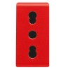 Gewiss-System-Zweiwege-Steckdose 10/16A rot GW20295 Gewiss-System-Zweiwege-Steckdose 10/16A rot GW20295