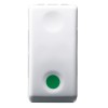 Gewiss-Systemtaster 1P NO - 10 A - Aus NC grünes Symbol GW20522 Gewiss-Systemtaster 1P NO - 10 A - Aus NC grünes Symbol GW20522