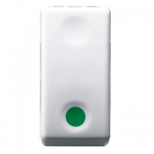 Gewiss-Systemtaster 1P NO - 10 A - Aus NC grünes Symbol GW20522 Gewiss-Systemtaster 1P NO - 10 A - Aus NC grünes Symbol GW20522