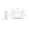 Wasserdichte Platte Gewiss system grau ip55 3 Module GW22453 Wasserdichte Platte Gewiss system grau ip55 3 Module GW22453