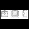 Gewiss-Gehäuse für System-Horizontalgeräte 3-fach wasserdicht IP55 Gewiss-Gehäuse für System-Horizontalgeräte 3-fach wasserdicht IP55