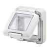 Gewiss combi in wasserdichter Abdeckung 2 Plätze System IP55 Gewiss combi in wasserdichter Abdeckung 2 Plätze System IP55