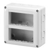 Gewiss-Wanddose mit 8 Positionen für Systemreihe GW27023 Gewiss-Wanddose mit 8 Positionen für Systemreihe GW27023