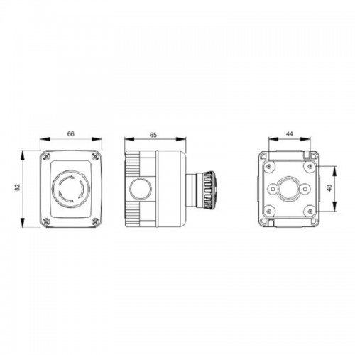 Behälter mit Nottaster Gewiss 1NA 1NC IP66 GW27202 Behälter mit Nottaster Gewiss 1NA 1NC IP66 GW27202