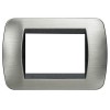 Bticino Living International Abdeckrahmen 3 Module stahlgrau L4803ACS Bticino Living International Abdeckrahmen 3 Module stahlgrau L4803ACS