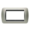Bticino Living International Abdeckrahmen 4 Module titanfarben L4804TC Bticino Living International Abdeckrahmen 4 Module titanfarben L4804TC