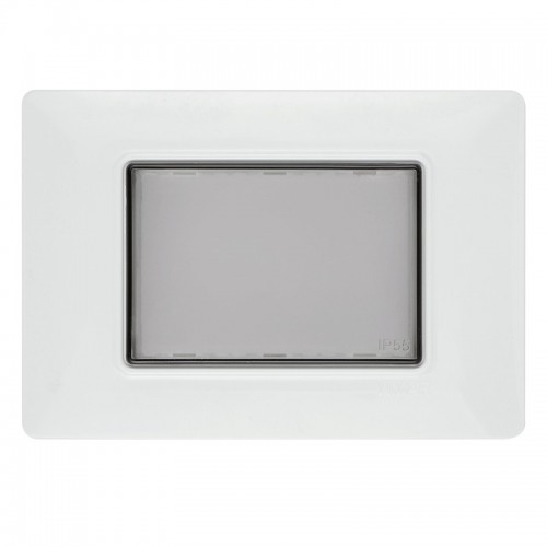 Vimar-Abdeckung IP55 3 Module grau 14943 Vimar-Abdeckung IP55 3 Module grau 14943