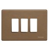 Bticino Magic Abdeckrahmen für Schalter 3 Module Bronze TIC503/3/BR Bticino Magic Abdeckrahmen für Schalter 3 Module Bronze TIC503/3/BR