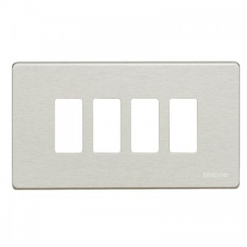 Bticino Magic Abdeckrahmen für Schalter 4 Module Harz grau TIC504/4/R Bticino Magic Abdeckrahmen für Schalter 4 Module Harz grau TIC504/4/R