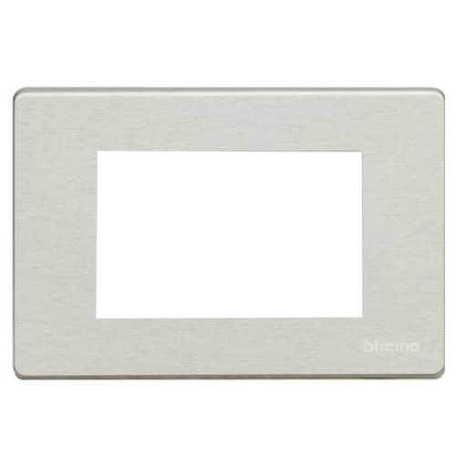 Platte OXIDAL Bticino Magic Aluminium 3 Plätze 503/3A/X Platte OXIDAL Bticino Magic Aluminium 3 Plätze 503/3A/X