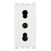 Vimar Arke zweiseitige Steckdose 10/16A 2P+E weiß 19203. Vimar Arke zweiseitige Steckdose 10/16A 2P+E weiß 19203.