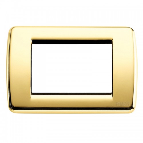Vimar Idea Rondò Abdeckrahmen 3 Module Gold glänzend 16753.32 Vimar Idea Rondò Abdeckrahmen 3 Module Gold glänzend 16753.32