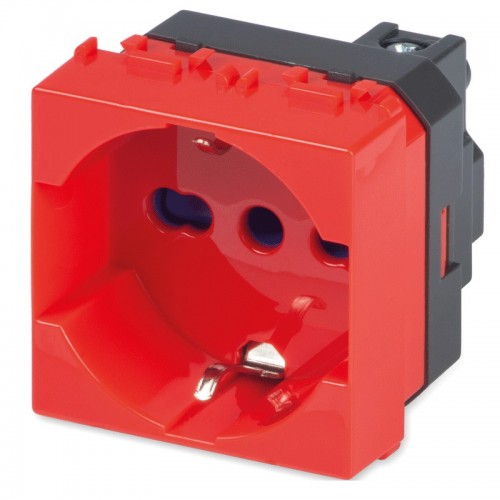Master MIX Zwei-Wege 2P+E rote Schuko-Steckdose 21170R Master MIX Zwei-Wege 2P+E rote Schuko-Steckdose 21170R