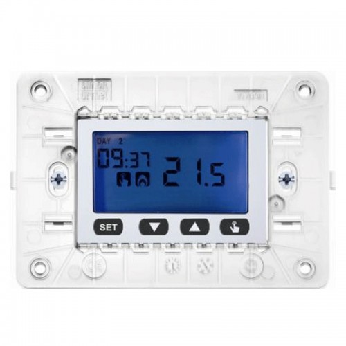 Urmet Simon Nea Wochen Programmierbarer Thermostat LCD 3 Module weiß 10633. Urmet Simon Nea Wochen Programmierbarer Thermostat LCD 3 Module weiß 10633.