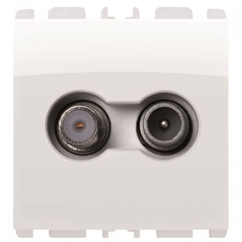 Urmet Simon entmischte direkte TV-SAT-Steckdose 2DB eisweiß 13400/2BG Urmet Simon entmischte direkte TV-SAT-Steckdose 2DB eisweiß 13400/2BG