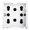 Simon Urmet Nea Multistandard-Steckdose 2 doppelseitig und 1 schuko ice 10311/2BG Simon Urmet Nea Multistandard-Steckdose 2 doppelseitig und 1 schuko ice 10311/2BG