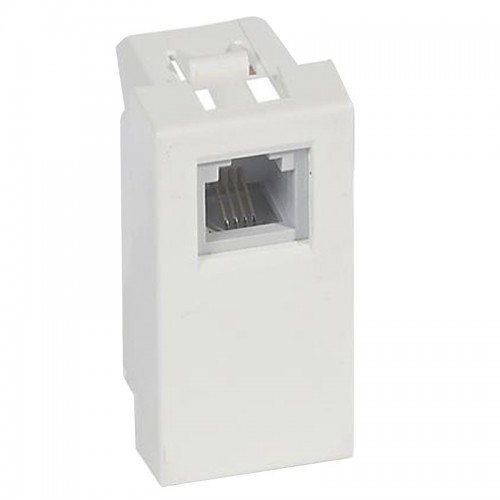 Telefonbuchse Legrand Vela RJ11 weiß 687025 Telefonbuchse Legrand Vela RJ11 weiß 687025