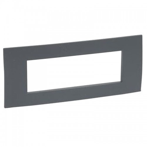 Platte Legrand Serie Vela quadratisch 506 Farbe anthrazit 682646 Platte Legrand Serie Vela quadratisch 506 Farbe anthrazit 682646
