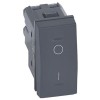 Zweipoliger Schalter Legrand Vela 16A anthrazit 1 Modul 682740 Zweipoliger Schalter Legrand Vela 16A anthrazit 1 Modul 682740