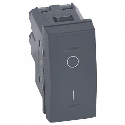 Zweipoliger Schalter Legrand Vela 16A anthrazit 1 Modul 682740 Zweipoliger Schalter Legrand Vela 16A anthrazit 1 Modul 682740