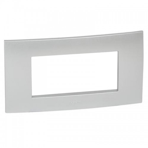 Legrand Platte Vela quadratisch metallisch grau 4 Module 685747 Legrand Platte Vela quadratisch metallisch grau 4 Module 685747