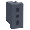 2P+E 10/16A 683081 Legrand Vela Scura zweiseitige Steckdose 2P+E 10/16A 683081 Legrand Vela Scura zweiseitige Steckdose