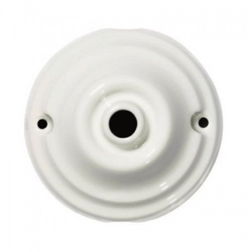 Rosette Gambarelli aus porzellan, glatt, durchmesser 80mm 01600 Rosette Gambarelli aus porzellan, glatt, durchmesser 80mm 01600