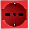 Bocchiotti bivalente Schuko-Steckdose 2P+E 10/16A 250V rot 02811 Bocchiotti bivalente Schuko-Steckdose 2P+E 10/16A 250V rot 02811