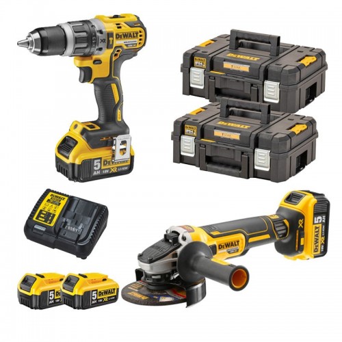 KIT DeWALT Bohrschrauber & Akku-Winkelschleifer 125mm DCK2153P2T-IT KIT DeWALT Bohrschrauber & Akku-Winkelschleifer 125mm DCK2153P2T-IT