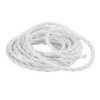 Fanton geflochtenes Seidenkabel 3X1,50 Strang 10 Meter weiß 93808-10