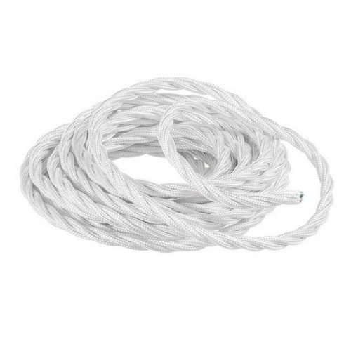 Fanton geflochtenes Seidenkabel 3X1,50 Strang 10 Meter weiß 93808-10