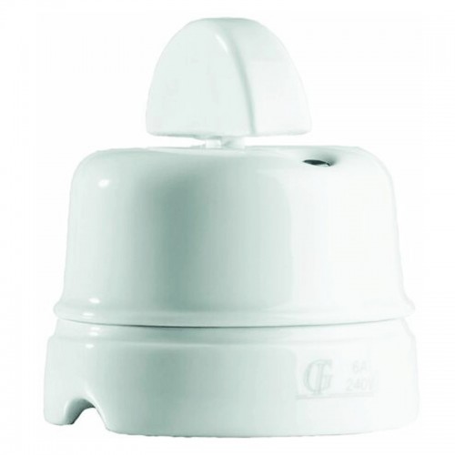 Weißes Porzellan Drehumsteller Gambarelli 10A 00110 Weißes Porzellan Drehumsteller Gambarelli 10A 00110